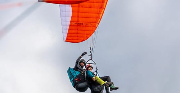 Lake Bohinj Tandem Paragliding Flight from Vogar