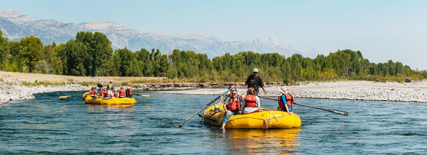 Jackson : Excursion en rafting sur la rivière Snake avec vue sur les Tetons