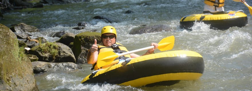 Ubud : Canyon caché, chute d'eau, descente de rivière en chambre à air