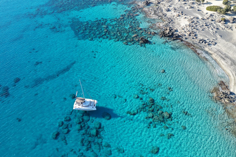 Elafonisi Sunset Catamaran: Snorkel, Paddle & Healthy Meal Elafonisi Cruise with transfer Falasarna - Souda