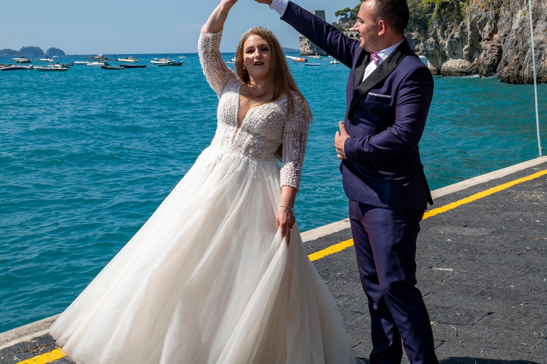 Positano : professional photo shoot 'Trash the dress'