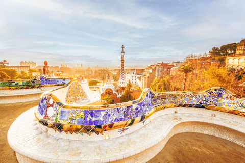 Barcellona: Tour guidato del Parco Güell con biglietto Fast-TrackTour guidato del Parco Güell in inglese