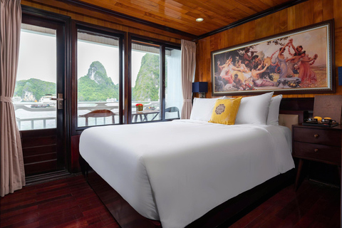 Hanoi: 2-Day Ha Long Bay/Bai Tu Long Bay Boutique Cruise Option 1: Ha long bay Route 2