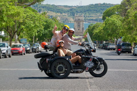 Lissabon: zijspantour met privémotor (1u30)RTL Best Of Lisbon 1H30 Bezoek privé en Moto Sidecar