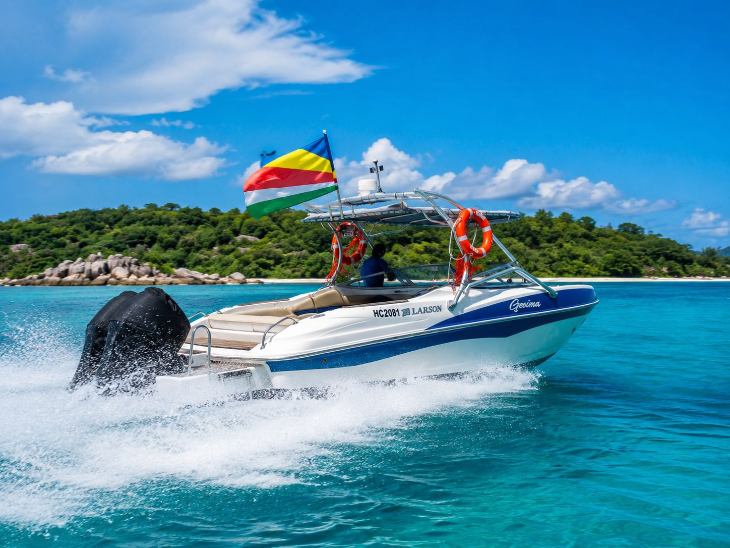 Praslin: La Digue: Privater Schnellboot-Transfer