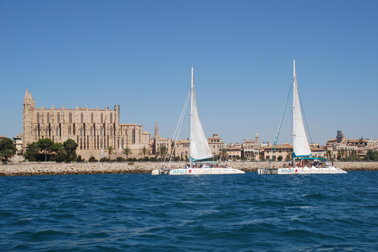 From Palma de Mallorca: 3.5-Hour Catamaran Cruise with Tapas and a Swim