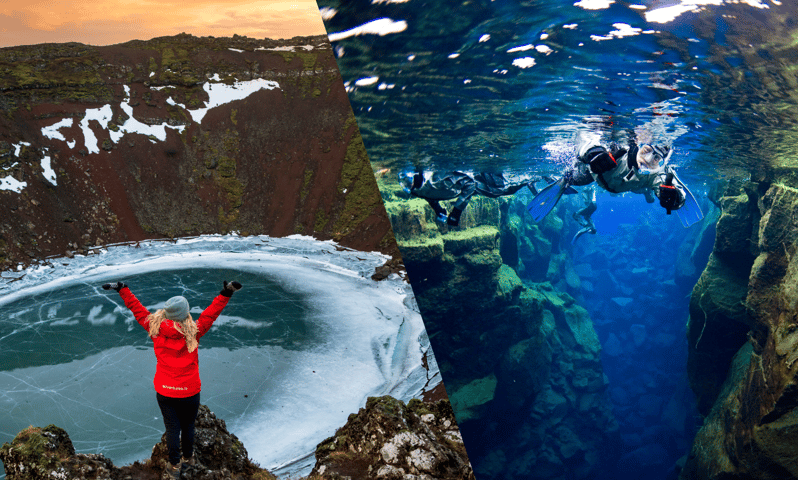 Reykjavík: Golden Circle and Silfra Snorkeling Combo Tour