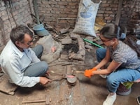 Couteau (khukuri) faisant une activité avec un forgeron - Housity