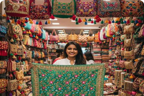 Delhi: Guided Shopping Tour Experience With Female Guide Delhi: Full-Day Private Shopping Tour with Female Guide