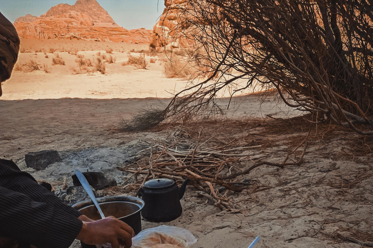 Wadi Rum: Beyond Tourist Route Full Day & Micro-Camp Stay