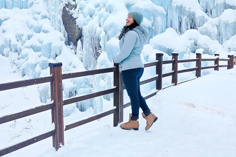 Seoul: Strawberry Picking & Eobi Ice Valley & Nami Island 5. Strawberry Picking & Eobi Ice Valley & Snow Sledding