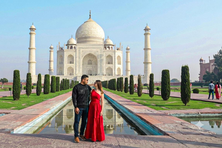 Private Taj Mahal & Agra Day Tour from Delhi with 5* Meal From Delhi: Private AC Car, Driver, Guide & Entry Fees