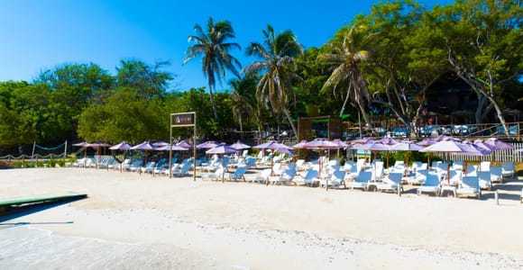 Cartagena: Rosario Island Beach Club Day Trip and OPEN BAR