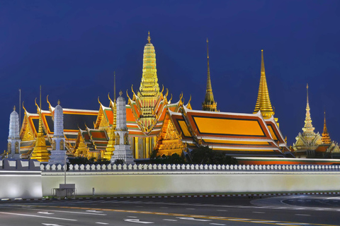 Bangkok: Evening Tour with Wat Arun, Wat Pho &amp; Tuk Tuk RideShared Group Tour in English