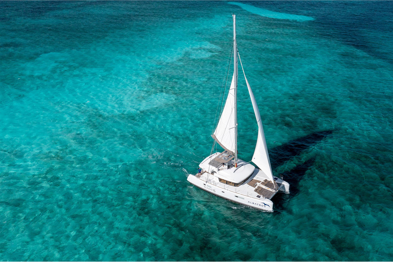 Van Riviera maya; catamaran alleen voor volwassenen naar isla mujeres