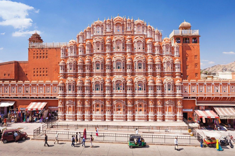 Jaipur: Fuerte de Amber, Palacio de la Ciudad y Hawa Mahal Visita PrivadaExcursión con transporte, conductor y guía