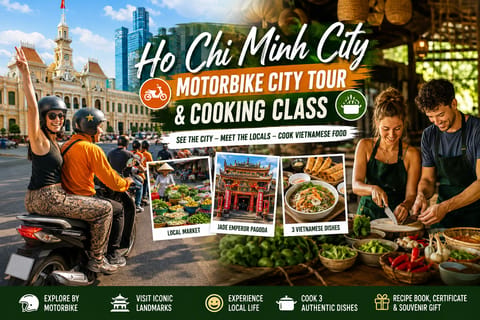 Motorbike City Tour & Vietnamese Cooking Class with Lunch - Image 2