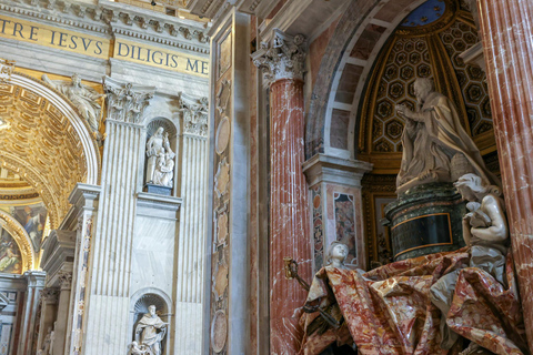 Rome: St. Peter’s Basilica & Underground Tombs Tour Group Tour in French