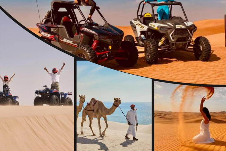 Doha: Sunset Desert Safari With Camel Ride & Dune Bashing Shared Desert Tour Pickup from meeting point Without Camel