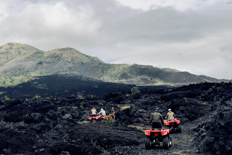 Bali: Mt Batur Black Lava ATV Quad Bike Adventure Tandem Quad Ride with Round Transfer