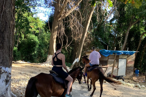 Montego Bay : Randonnée à cheval et visite des chutes d&#039;eau de Dunn&#039;s River