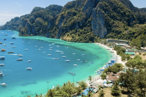 TailanDay w PhiPhi - Zatoka Maya i główne plaże w języku portugalskimTailanDay w Phi Phi - Zatoka Maya i główne plaże