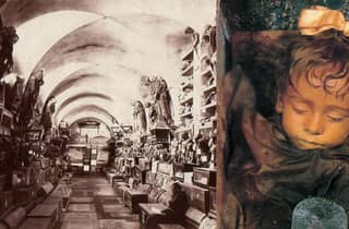 Le Palermo, die Kapuzinerkatakomben, Audioguide auf dem Handy.