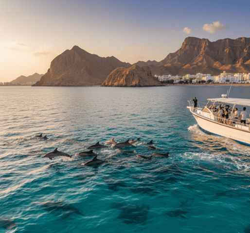 Een zeetrip van een halve dag om dolfijnen te spotten, vertrekkend vanuit de haven van Taqah.