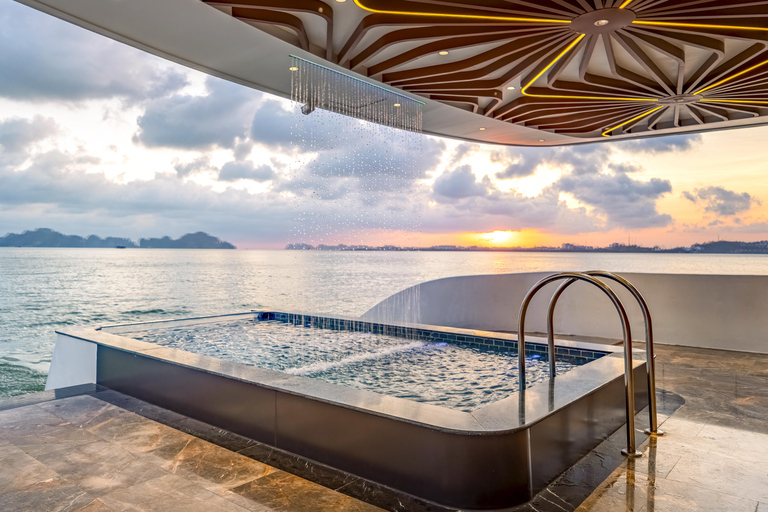 Discover Halong Bay with 5-star Leona Cruise Day Tour Pick up from Hanoi by Dcar Limousine