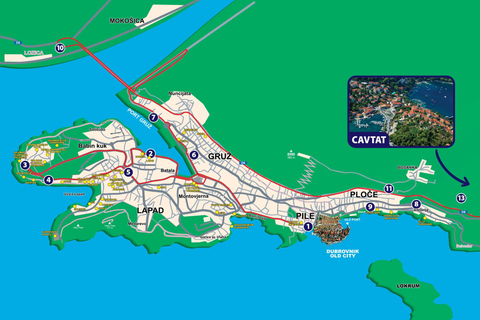 دوبروفنيك: حافلة المدينة "هوب أون هوب أوف" مع 3 خيارات للجولاتخيار XL - جولة في المدينة + جولة بانورامي