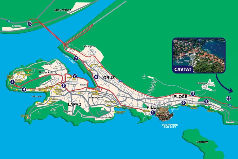 دوبروفنيك: حافلة المدينة "هوب أون هوب أوف" مع 3 خيارات للجولاتخيار XL - جولة في المدينة + جولة بانورامي