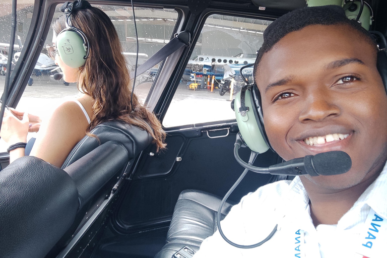Recogida en carro lujoso, tour Helicóptero de ciudad Panamá