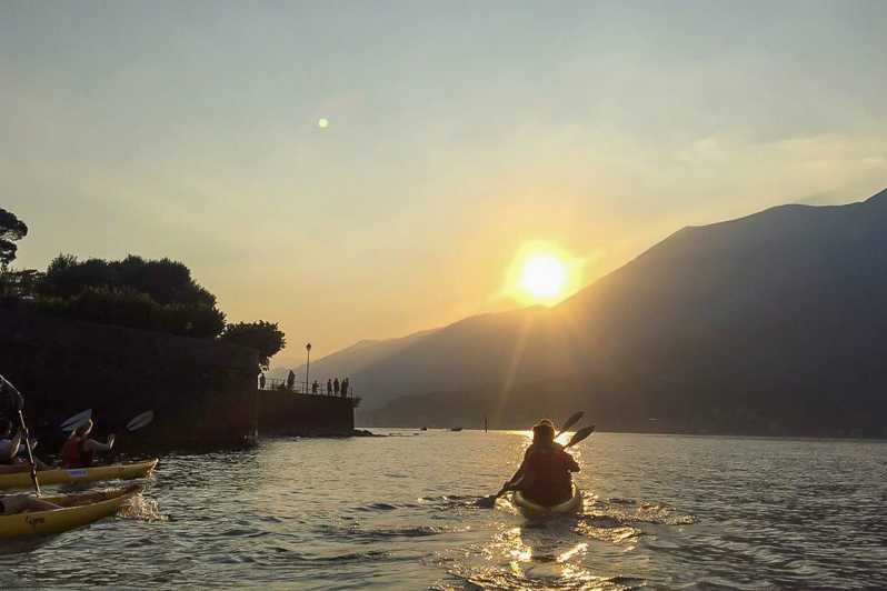 Jezioro Como: wycieczka kajakiem z przewodnikiem po złotej godzinie