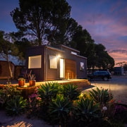 Pink Lake Tiny House Stay - BBQ Dinner & Campfire Experience