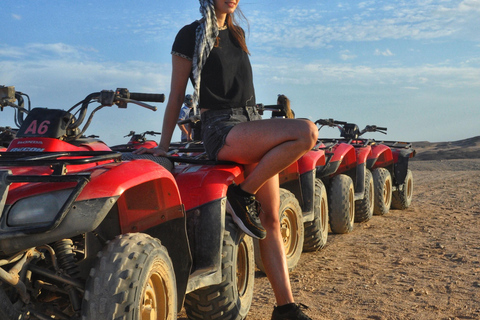 Hurghada: Sunset Quad Bike, Camel w/ Opt Stargazing and BBQ Hurghada : 2-hour Quad Bike and Camel Riding Tour