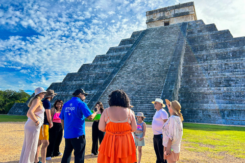 Cancún: Chichen Itza, Cenote & Valladolid Tour met LunchPrivétour met ophaalservice vanaf je hotel