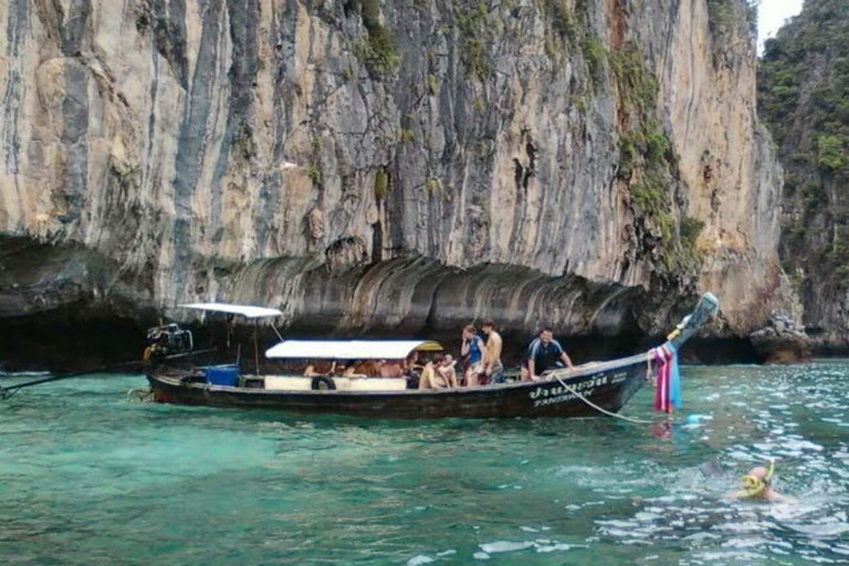 From Phi Phi: Island Hopping & Snorkeling Longtail Boat Tour Half Day Morning Tour