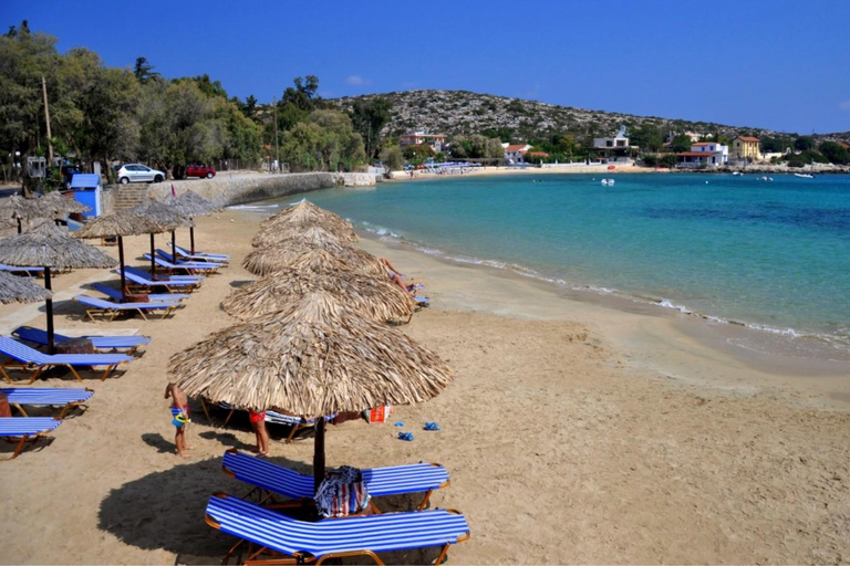 From Chania: Souda Bay Cruise, Sea Caves & Marathi Beach