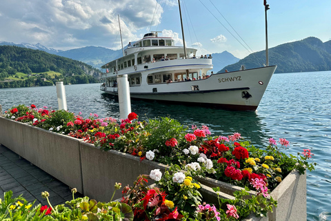 Tour privato di Lucerna: Crociera sul Monte Rigis e sul Lago dei Quattro Cantoni