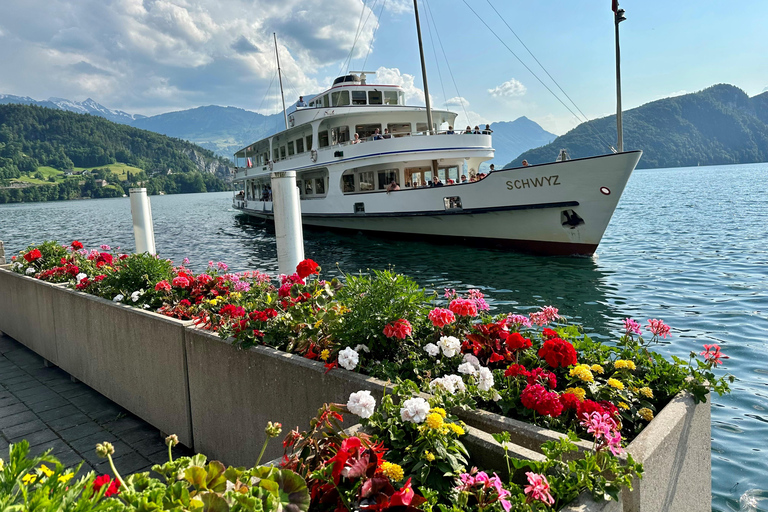 Visite privée de Lucerne : Mont Rigis et croisière sur le lac des Quatre-Cantons