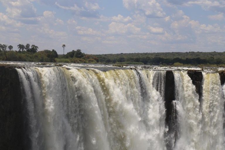 Visite privée des chutes Victoria avec déjeuner et vol en hélicoptère