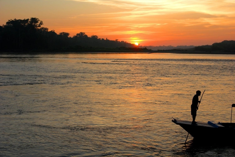Puerto Maldonado: Rejs łodzią o zachodzie słońca w rezerwacie narodowymZ Tambopata: Rejs łodzią o zachodzie słońca