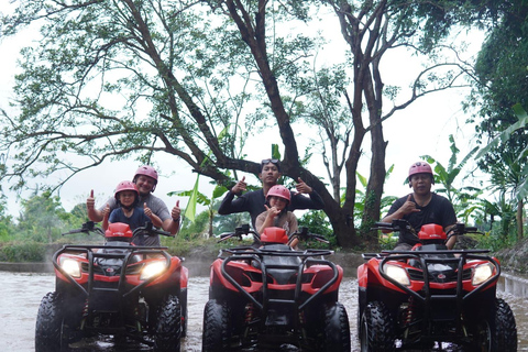 Ubud ATV through River, Cave, Waterfall & Rafting Package Rafting without Shuttle ( Optional with SHUTTLE AVAILABLE )