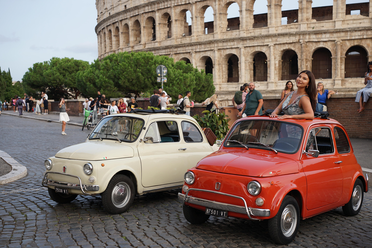 Rome : Visite guidée de la Fiat 500 avec photographeVisite privée