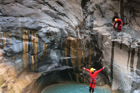 Reunion: Canyoning from Bras Rouge to Cilaos - Fun, Aquatic & Geological Cilaos Bras Rouge Full Canyoning - Fun, Technical & Aquatic