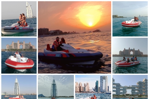 Dubai: zelfrijdende boottocht met snacks, zwemmen en foto's120 minuten SeaNic PicNic - Zelfrijdende boottocht (privégroep)