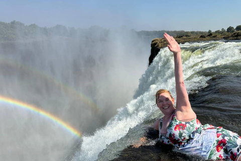 Livingstone: Victoria Falls, Devil's Pool & Rhino Tour