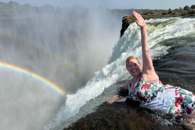 Livingstone: Victoria Falls, Devil's Pool & Rhino Tour