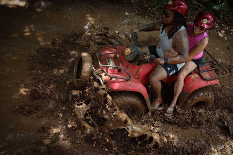 Cancun: Thrilling ATV Adventure, Ziplines and Cenote swim Shared ATV from Playa del Carmen