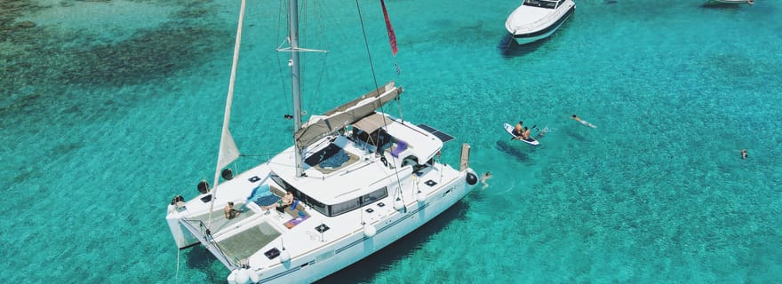 Croisière privée en catamaran de luxe à Balos et Gramvousa avec repas